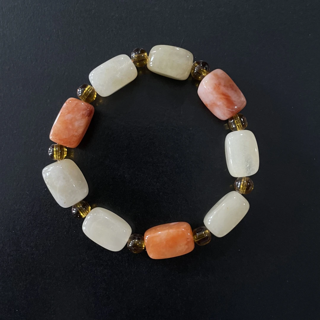 【卓希美】金丝玉方型设计款手串多样性发其一 编号-NY5406