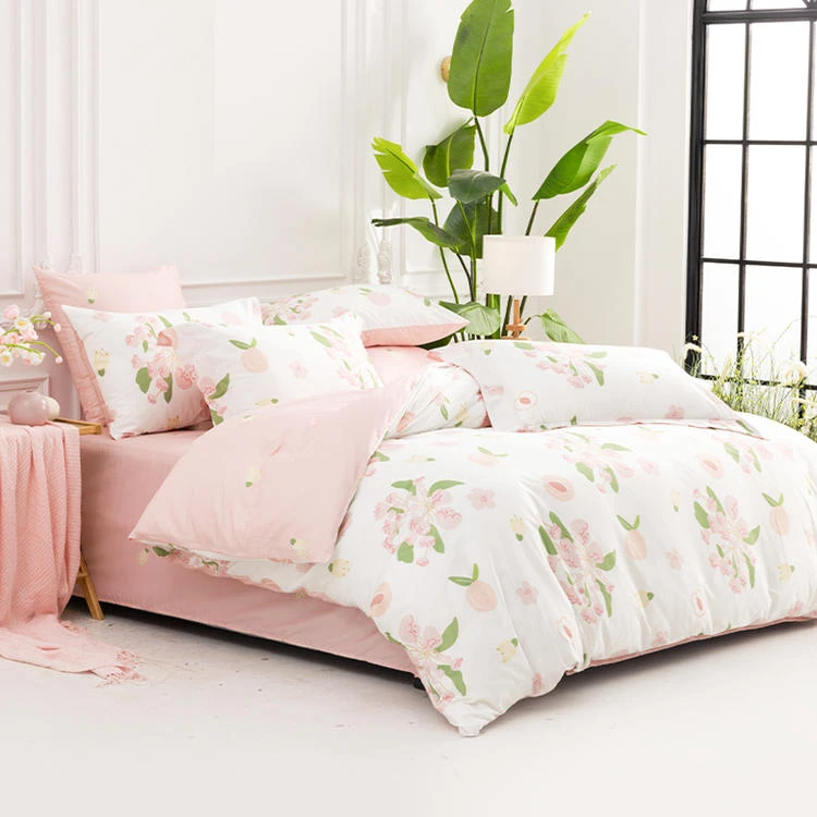 多喜爱 全棉斜纹套件全棉抑菌百分百新疆棉精梳棉吸湿透气宽边枕