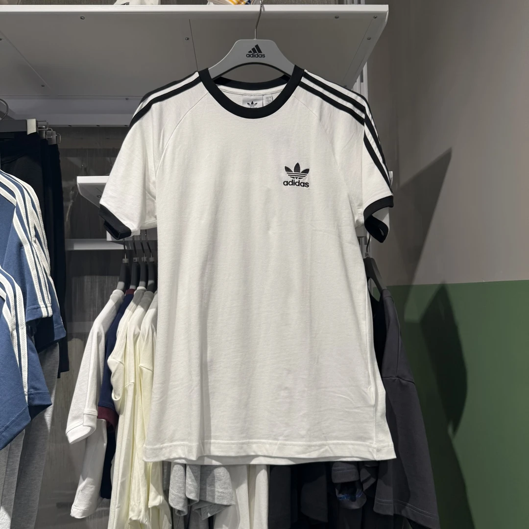 Adidas阿迪达斯三叶草男女经典jennie同款运动圆领短袖T恤KB2460