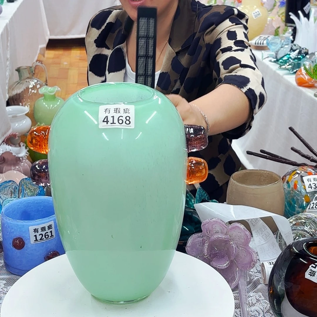 4168瑕安妮家居琉璃花器摆件