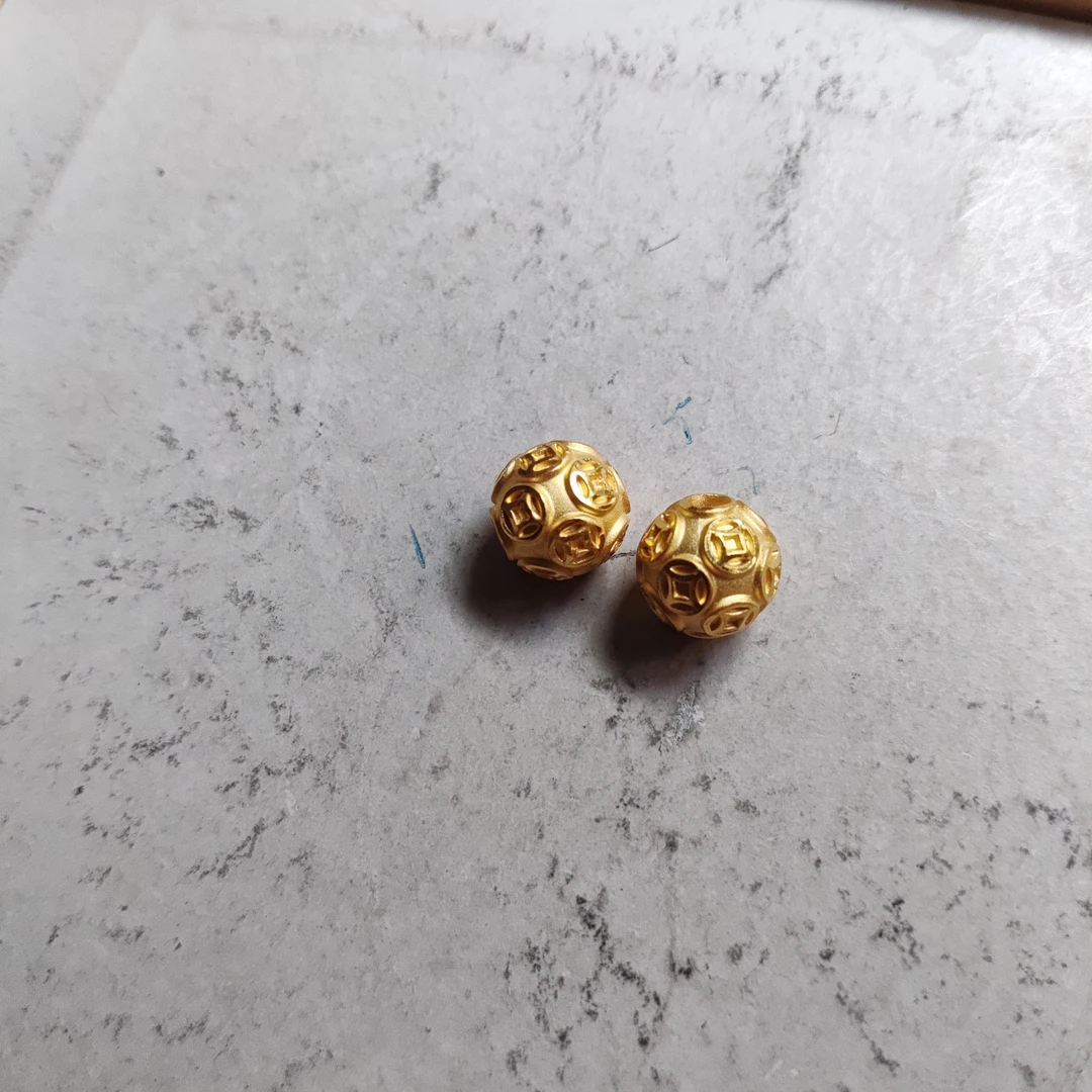 金元宝足金999貔貅珠子首饰