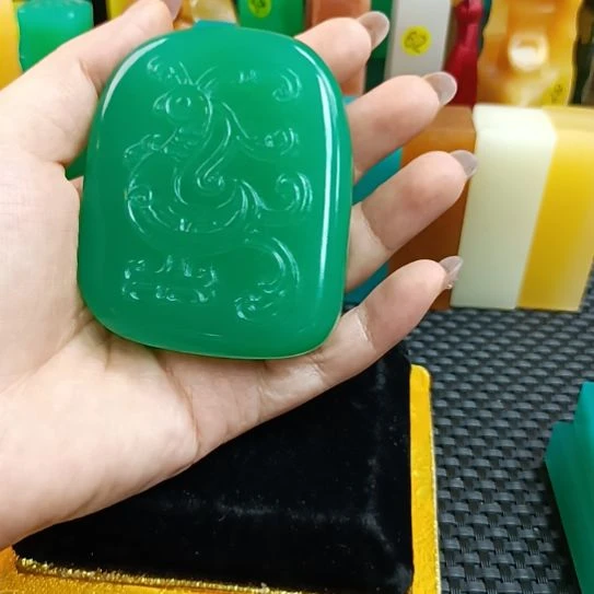 M***3寿山石印石手把件