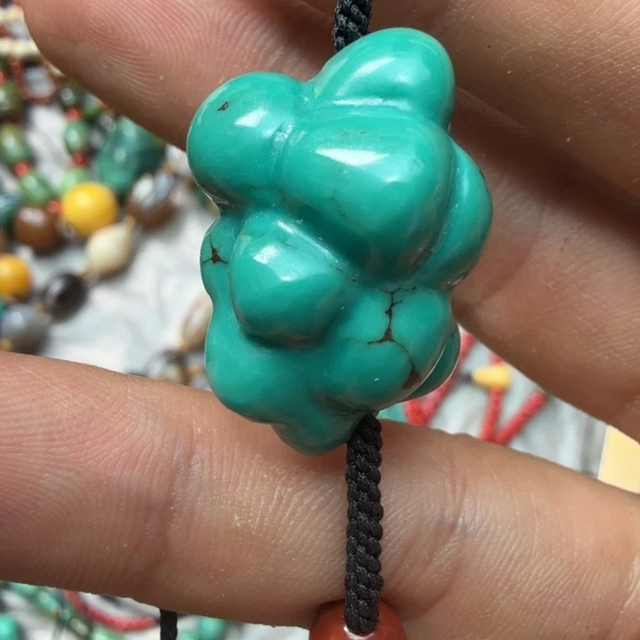 绿松石合金颈饰松石