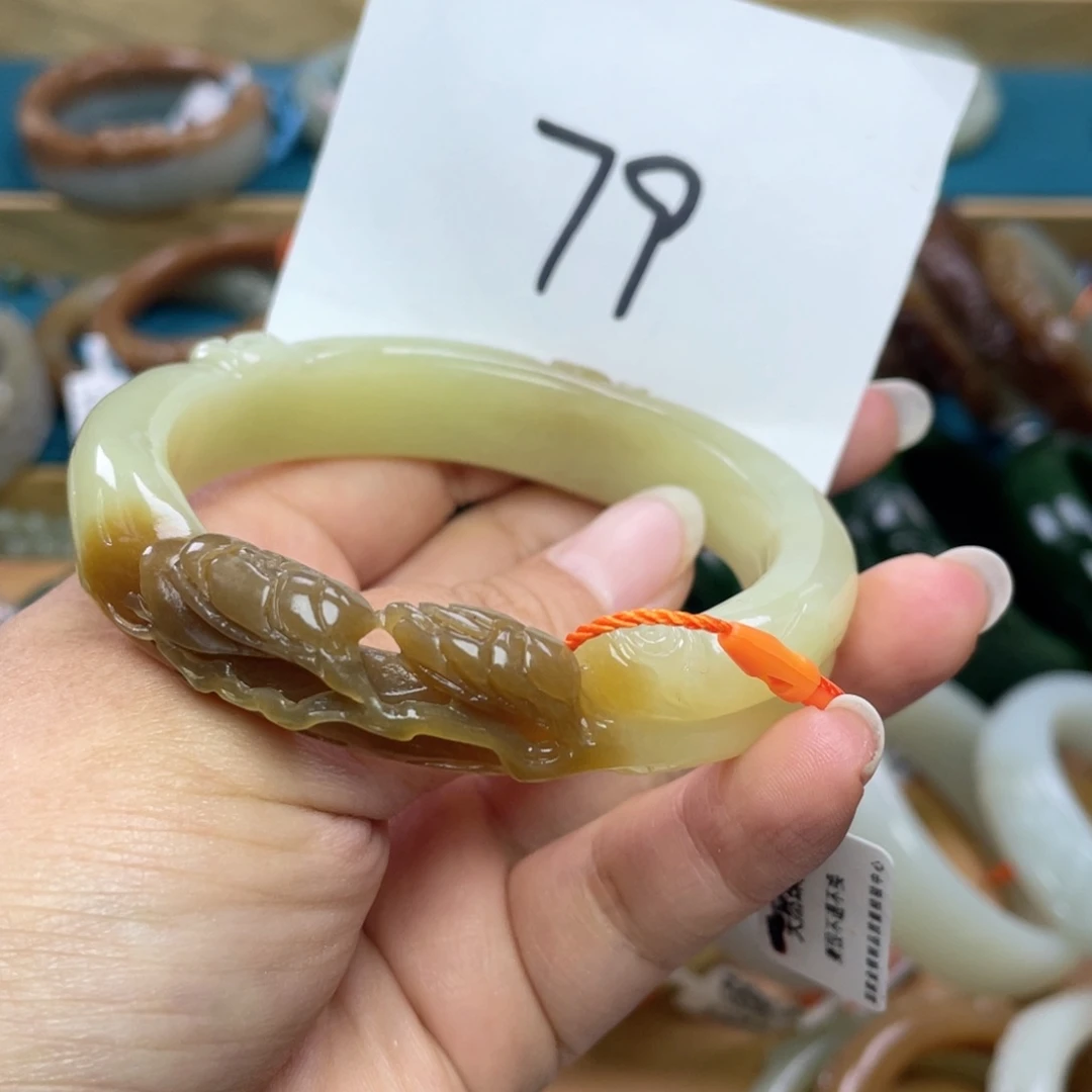 未镶嵌手镯和田玉圈口60