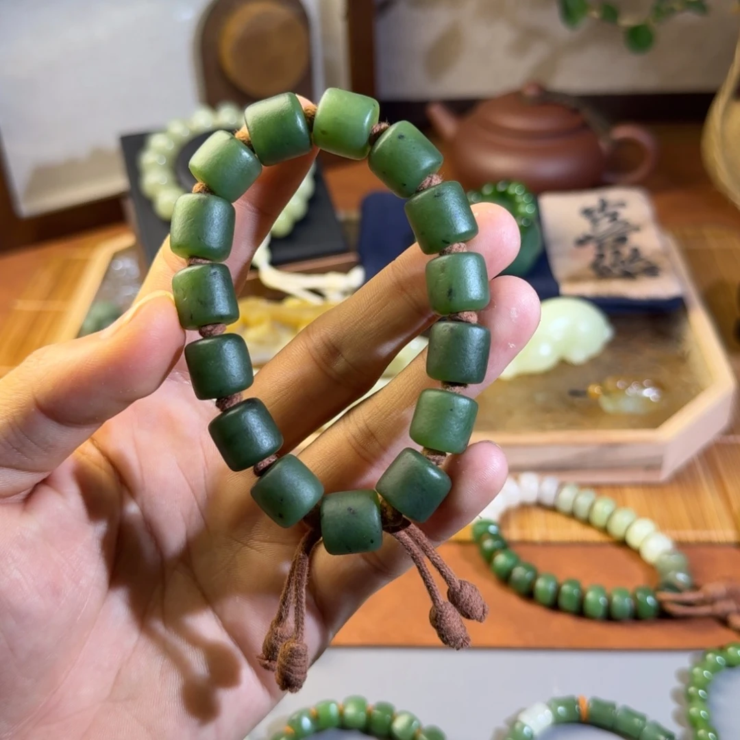 和田玉未镶嵌手链