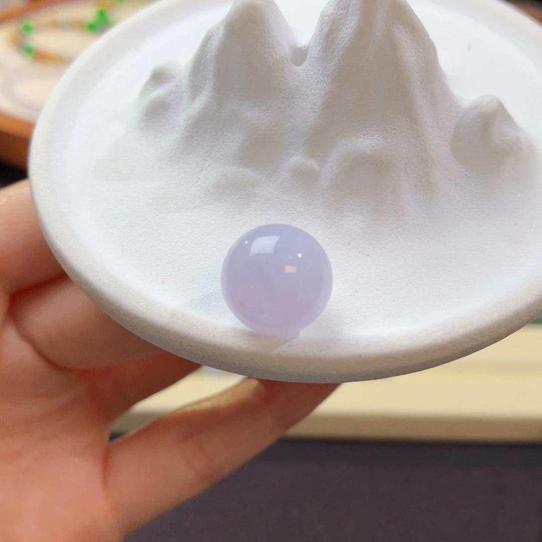 定制翡翠未镶嵌粉椿 卡12.9  j15