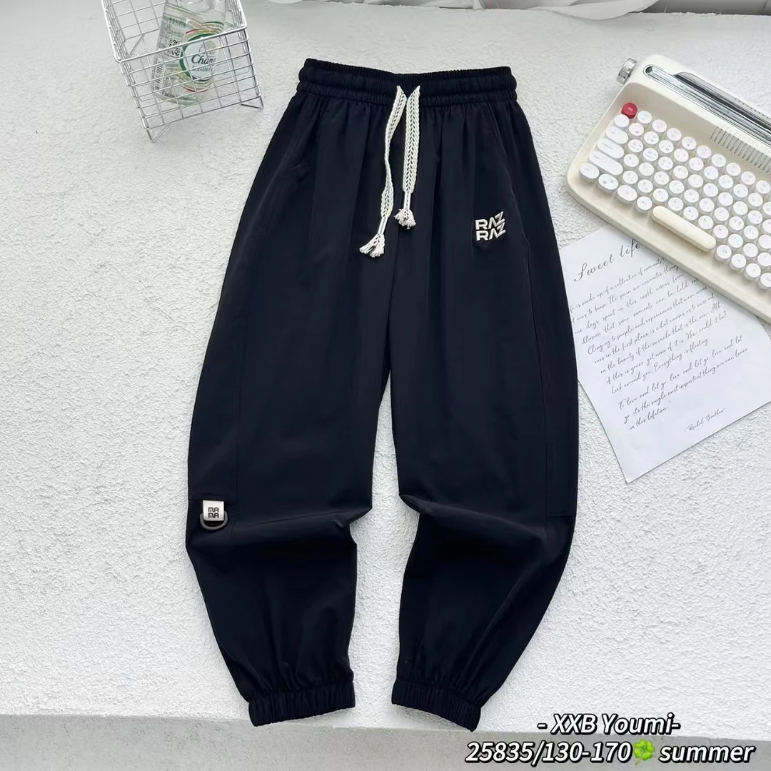 【淼淼妈】中大童梭织速干裤25835