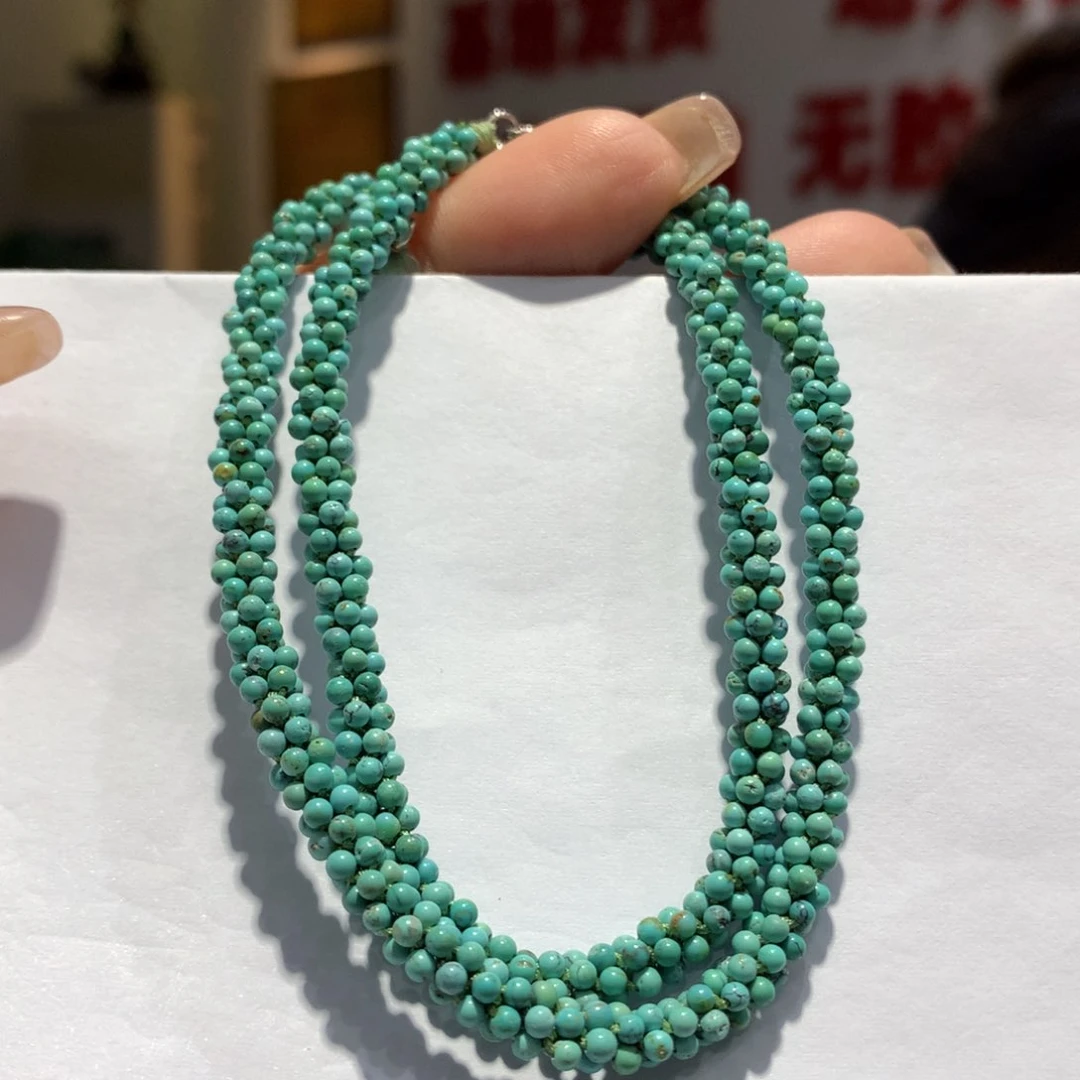 未镶嵌绿松石锁骨项链