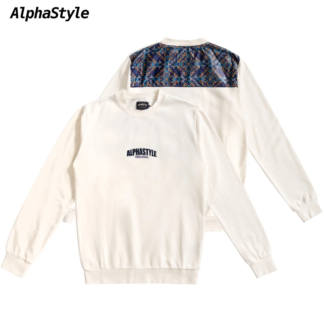 【明星同款】alphastyle正品新款潮牌春秋潮流纯棉男女宽松休闲卫衣