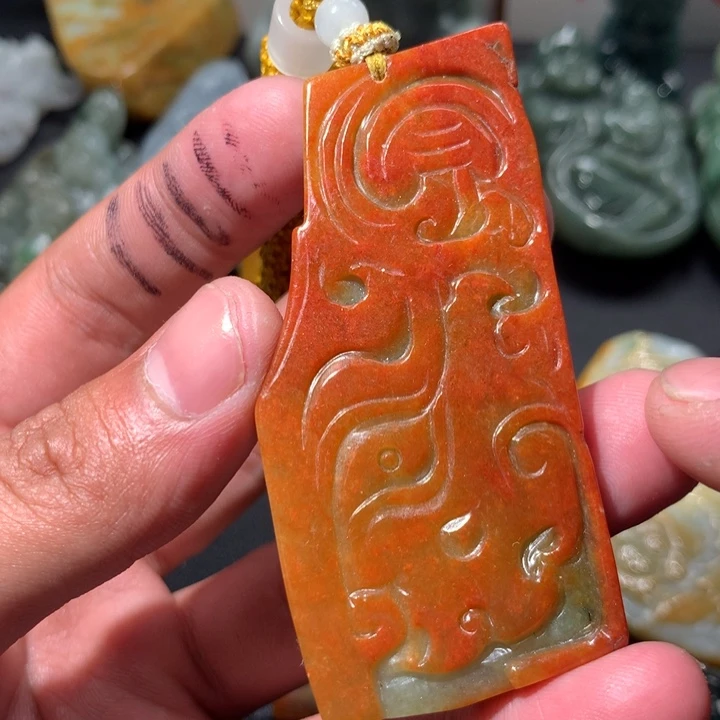 翡翠未镶嵌颈饰保真天然a货翡翠