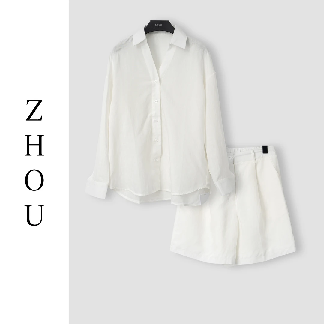 （周哥甄选）白色套裤-23671