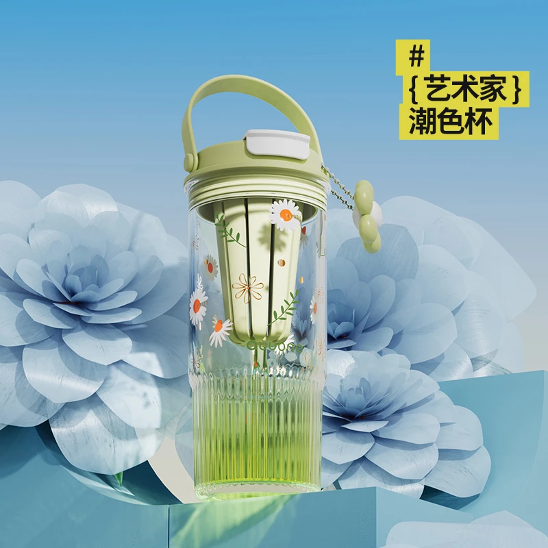 趣玩吸管杯大容量双饮水杯2025春夏女生高颜值便携运动车载杯子
