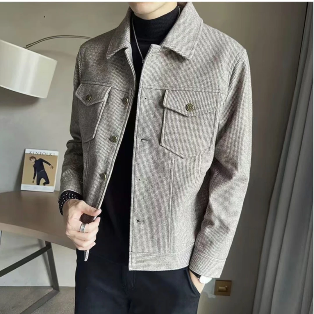 秋季工装男装新款翻领高级爆款2025新款飞行员外套夹克秋冬外套