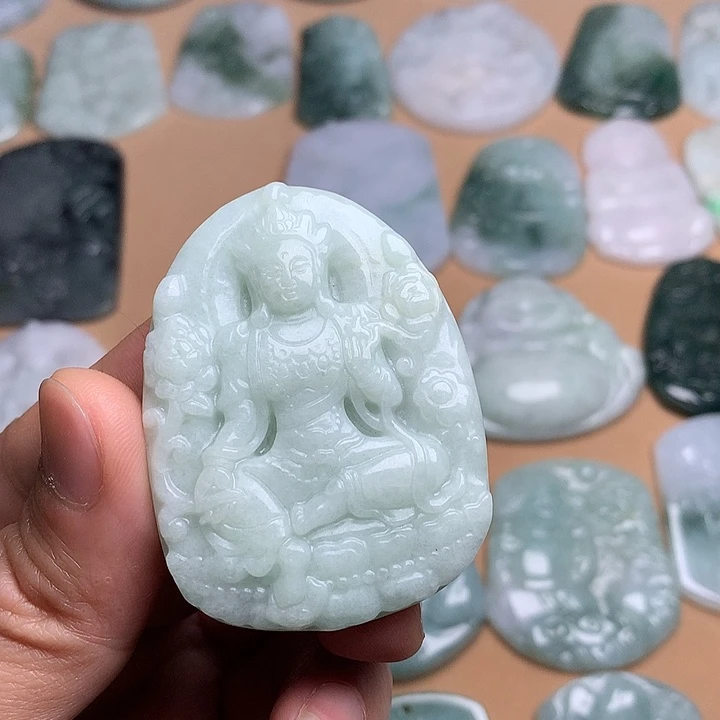 翡翠未镶嵌吊坠(不含链)