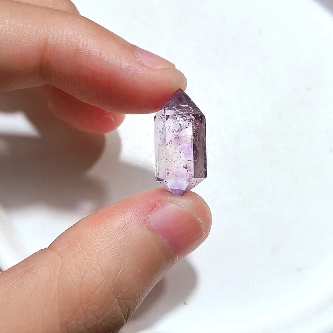 珠宝半成品未镶嵌水晶超七打孔不退换