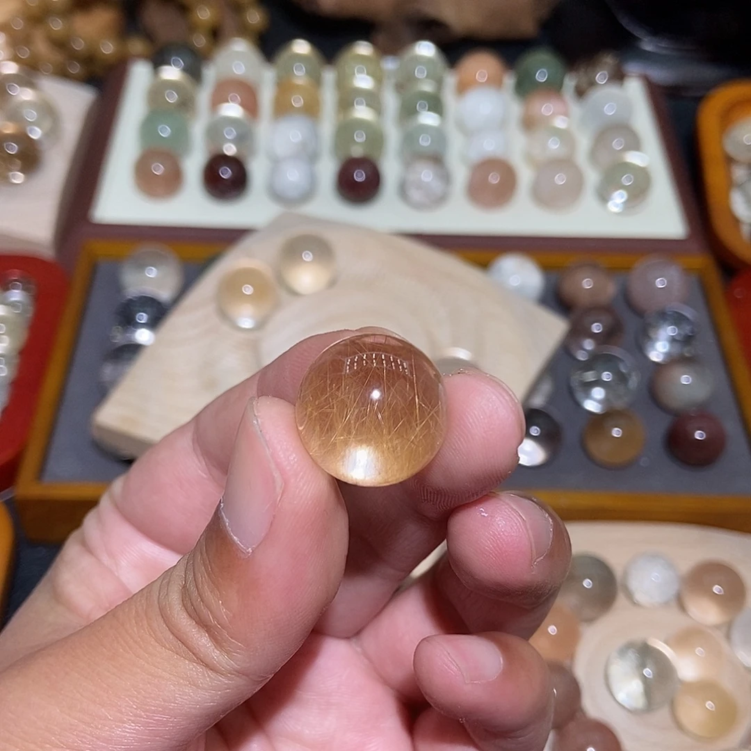 廿***一未镶嵌珠宝半成品水晶水晶单珠定制不退换