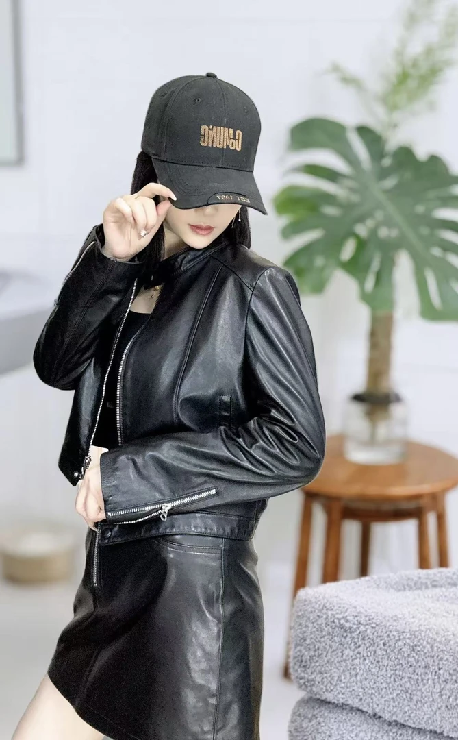 真皮新款休闲时尚百搭机车短款外套