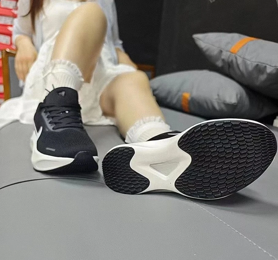 薄款厚底商务风透气时尚休闲鞋高帮耐磨运动鞋减震