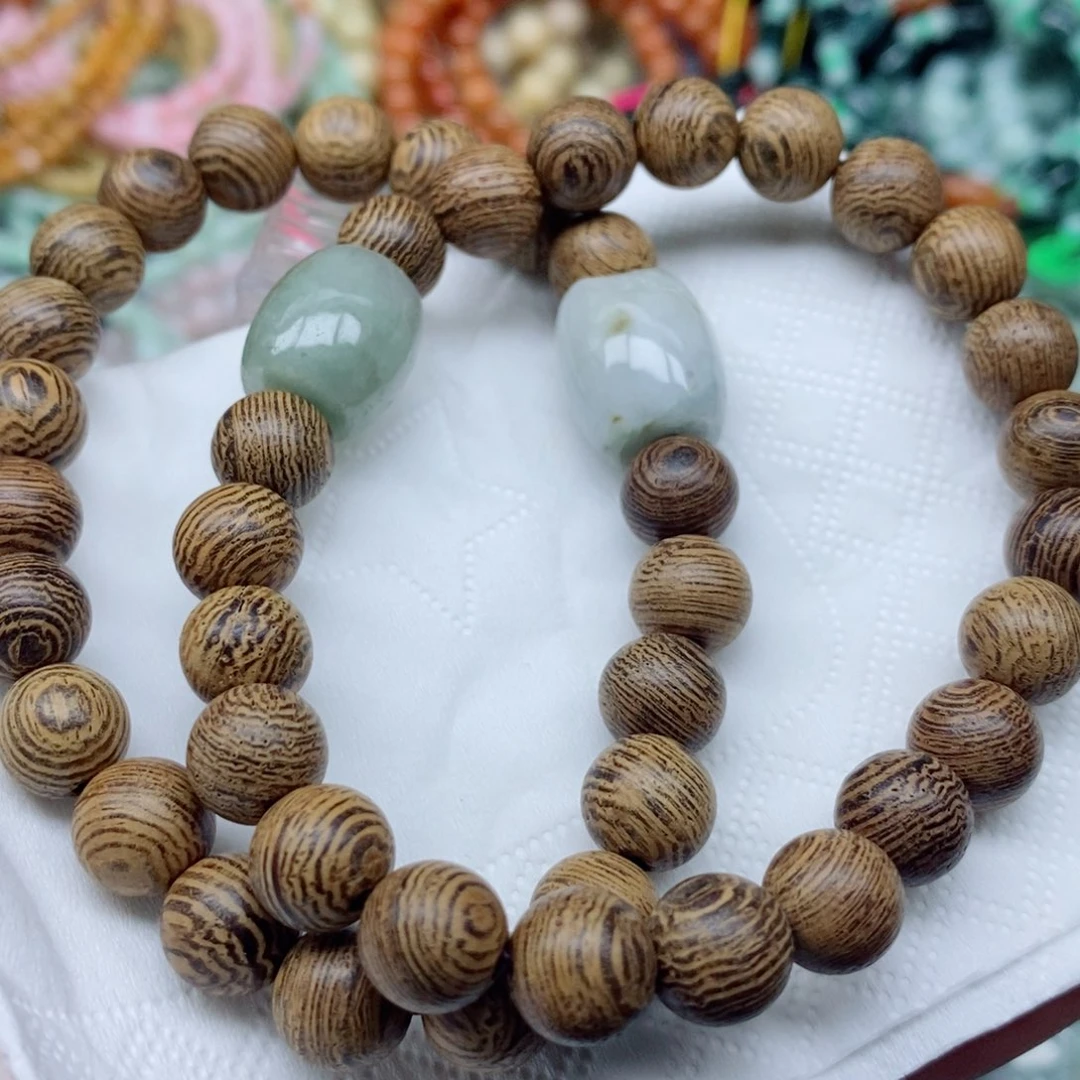 翡翠未镶嵌颈饰手串