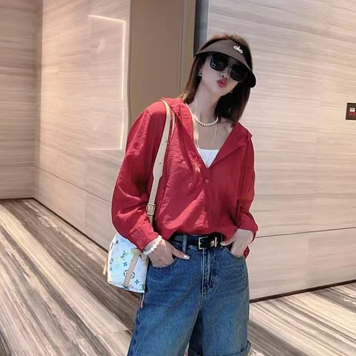 熙薇【红了樱桃】2025春夏新款时尚百搭休闲长袖上衣H2273