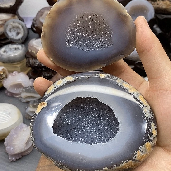 摆件未镶嵌紫晶聚宝盆