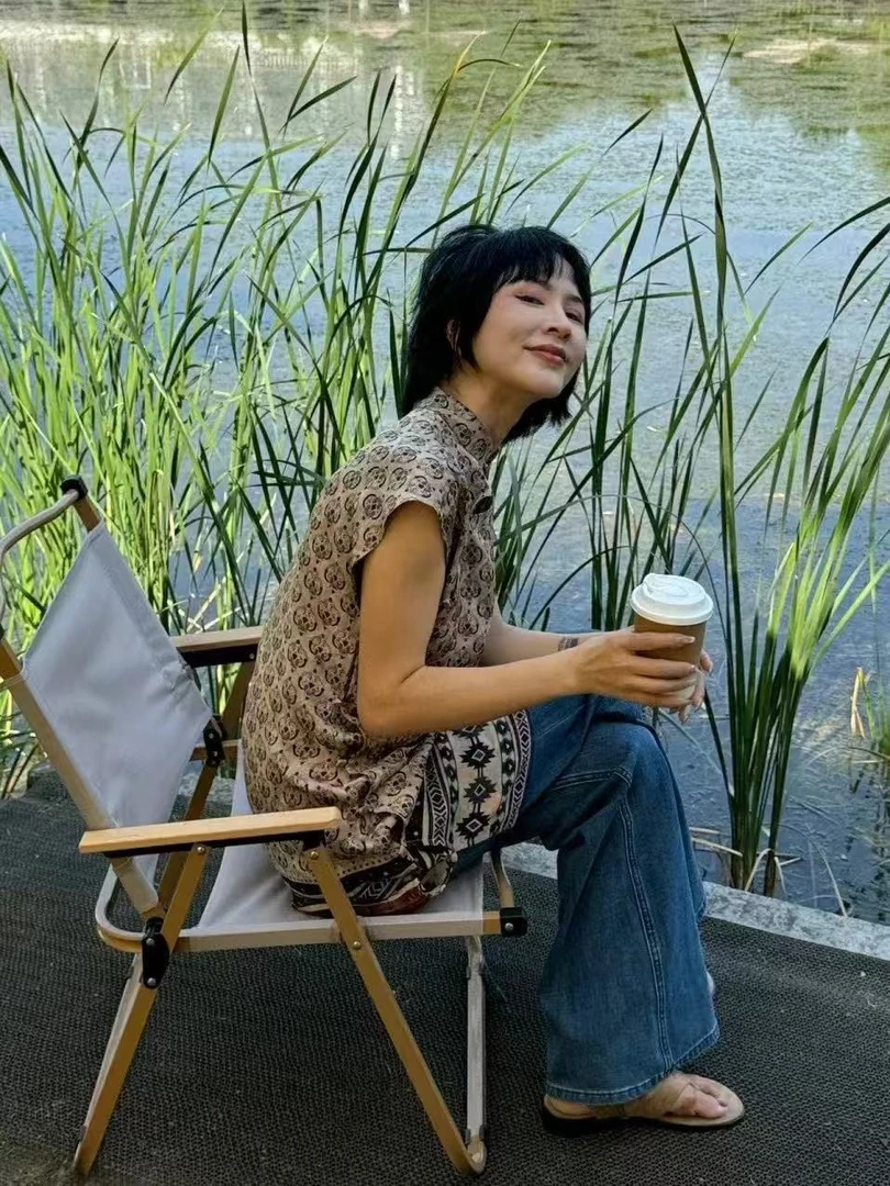 山.尔【昕柠】重磅桑蚕丝香云纱提花连衣裙