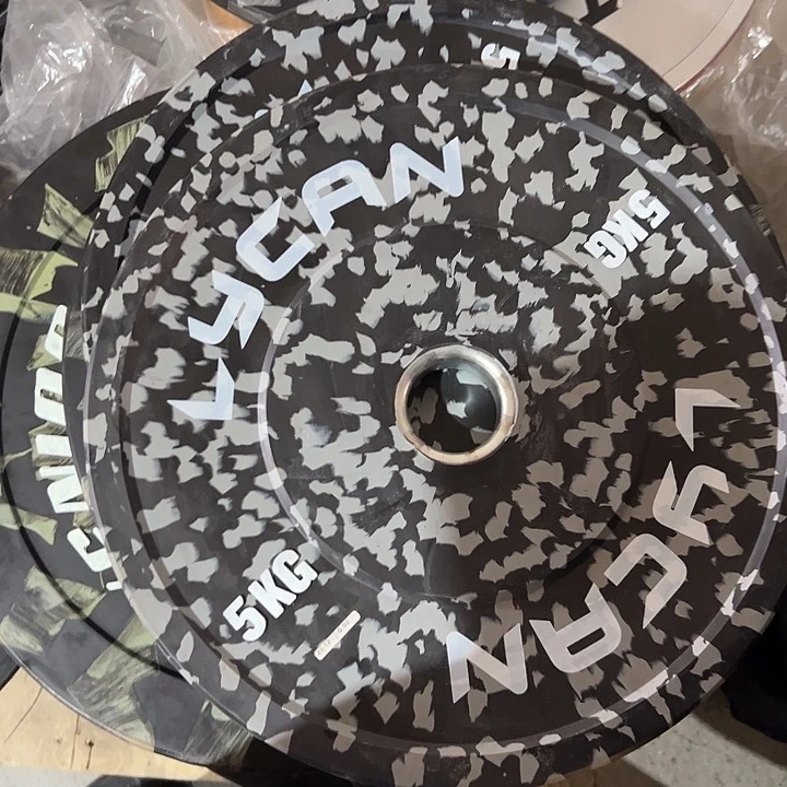 微瑕5公斤杠铃片一对发图片一样的