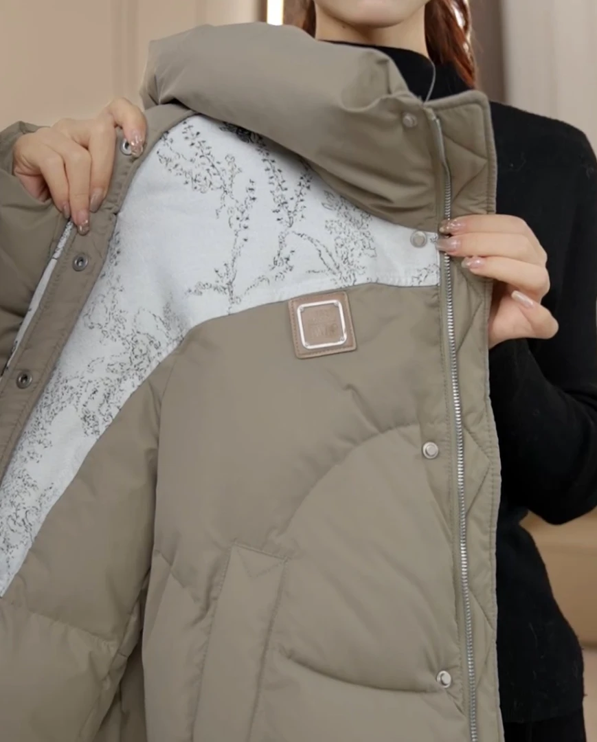 【高品质真羽绒】设计师新款高端定制水墨丹青羽绒服YJ30018