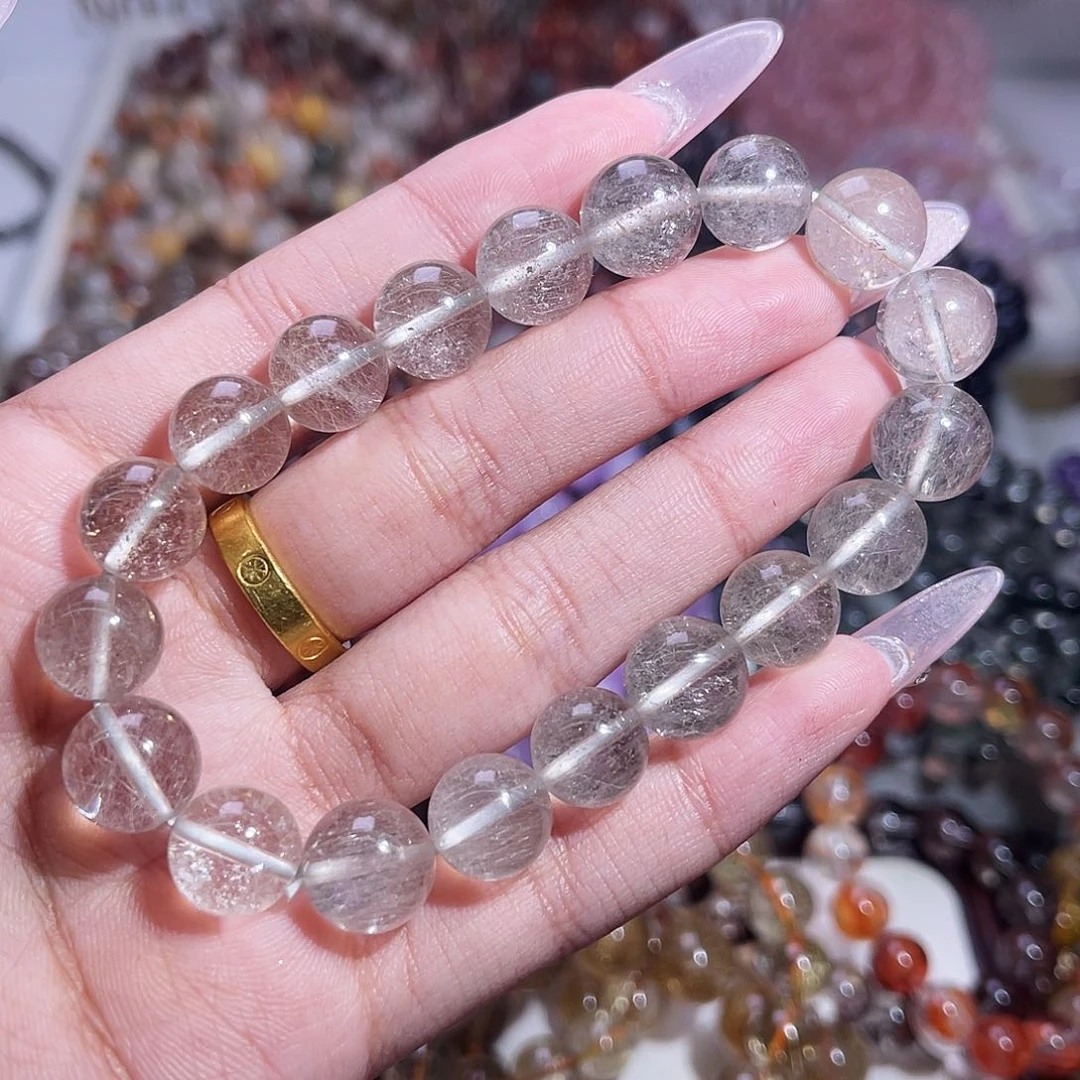 水晶手链未镶嵌白兔毛11