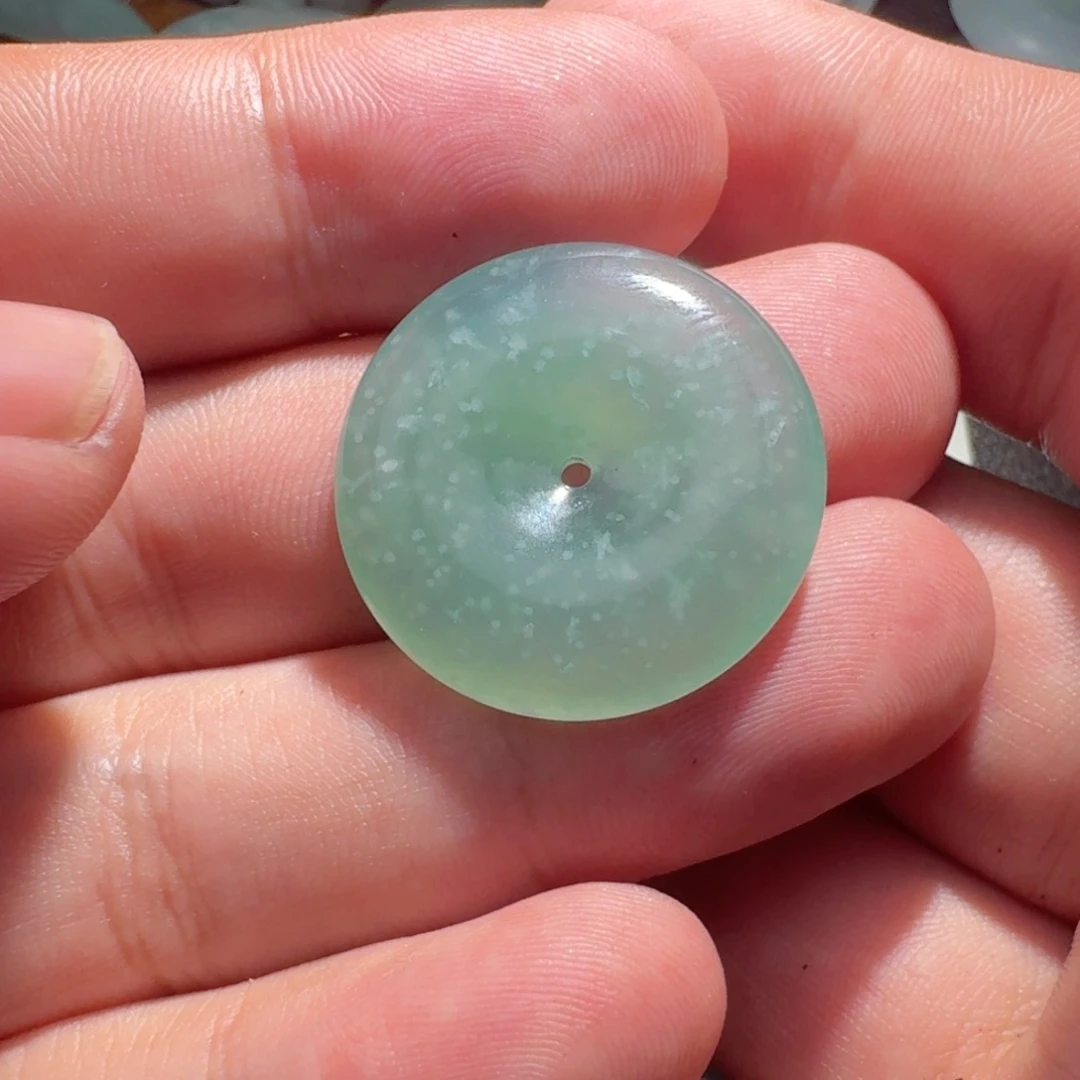 未镶嵌定制翡翠k****息天然翡翠扣子