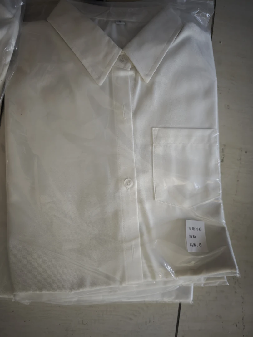 春秋微厚不透纯色白衬衫女休闲百搭小众内搭叠穿打底衬衣