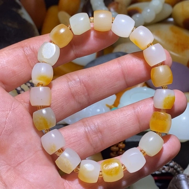 和田玉未镶嵌套链