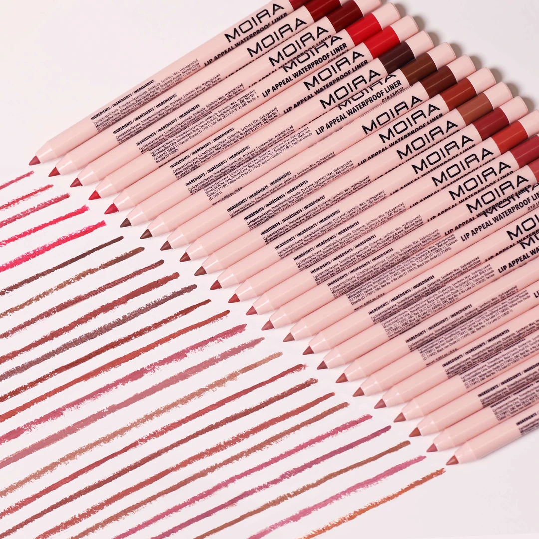 保税直发Moira持久不脱色防水唇线唇膏笔自动可旋转可削尖粉管
