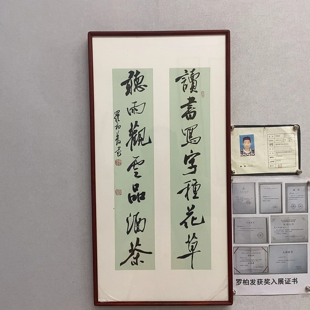 书法罗柏发书法读书