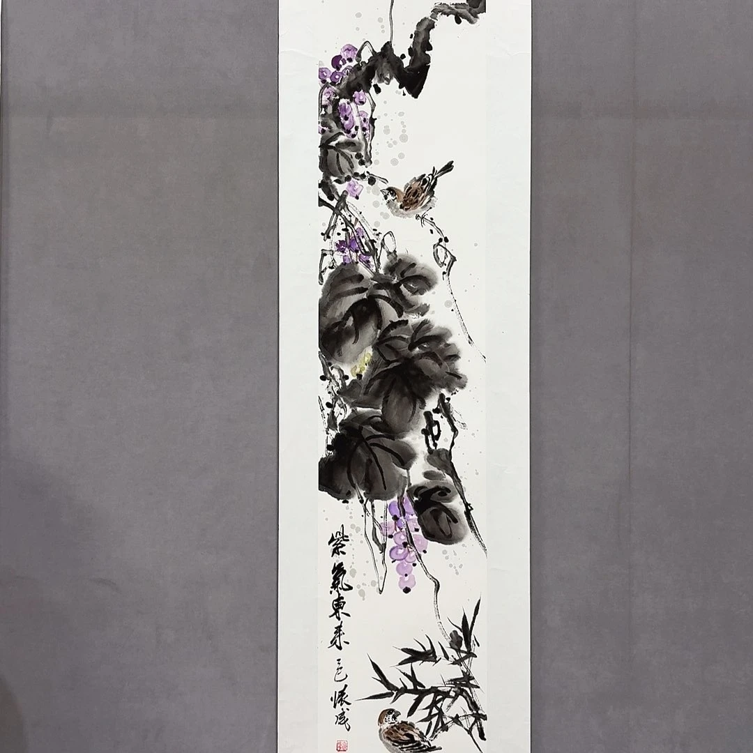 国画亲笔手绘放心去藏