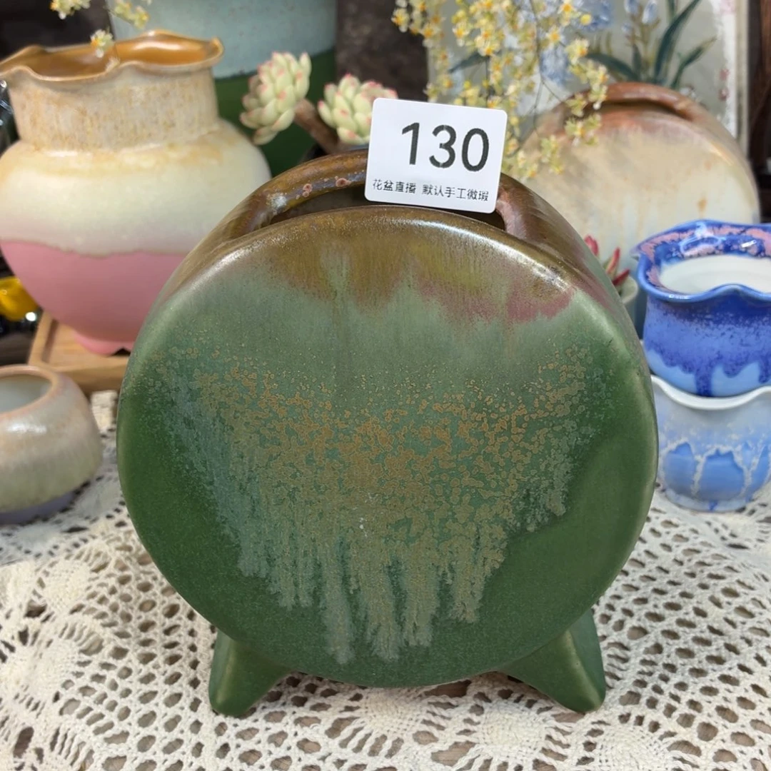 秒景德镇陶瓷花盆艺术