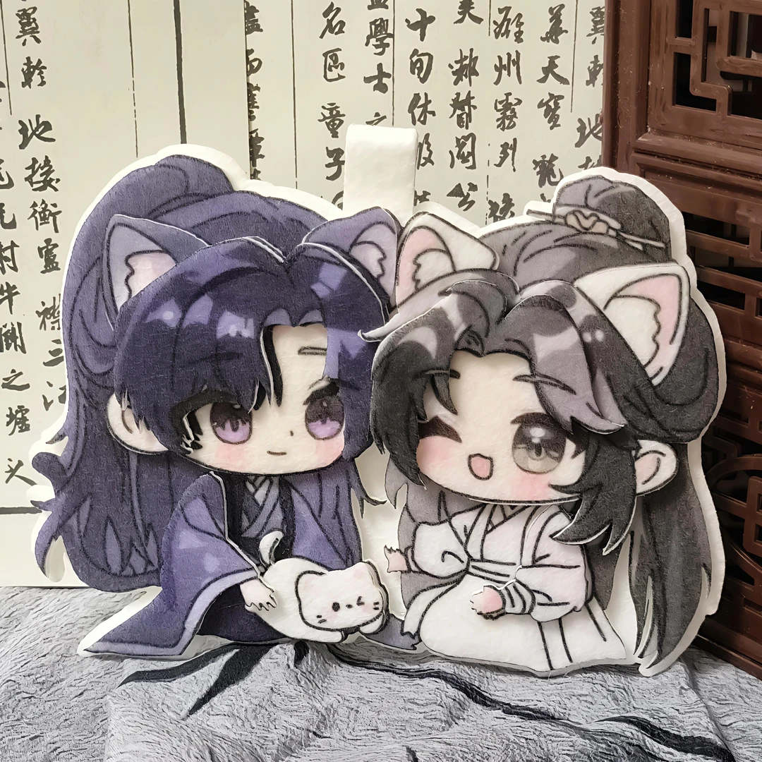 二哈和白猫师尊周边二次元楚晚宁墨染可爱书包钥匙扣不织布挂件