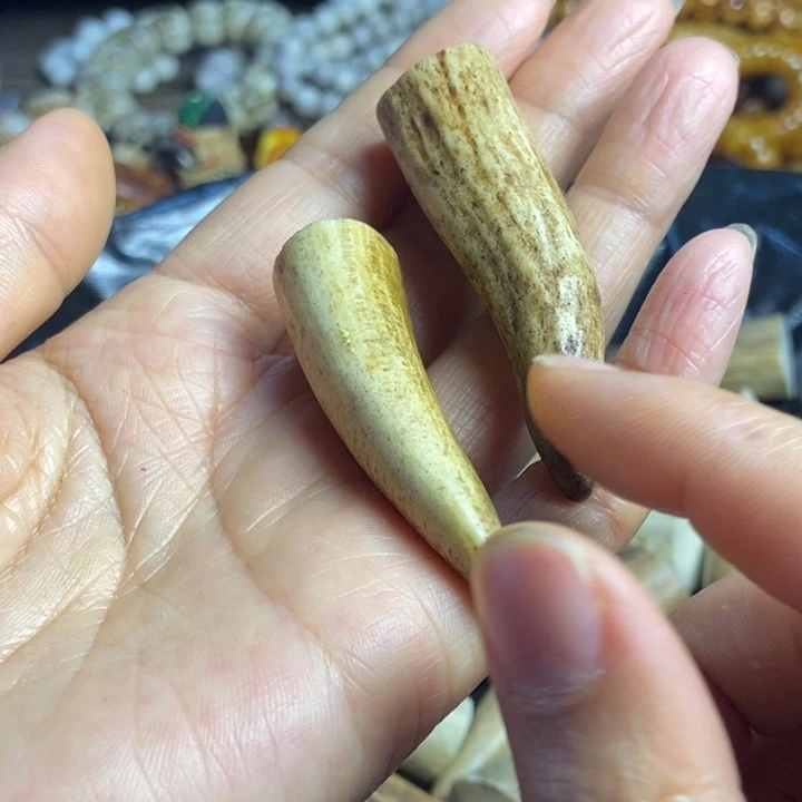 慕*配饰鹿角雕刻一对出