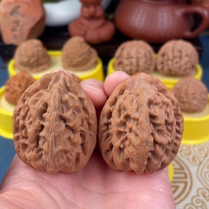 吊坠文玩核桃红锦鲤42