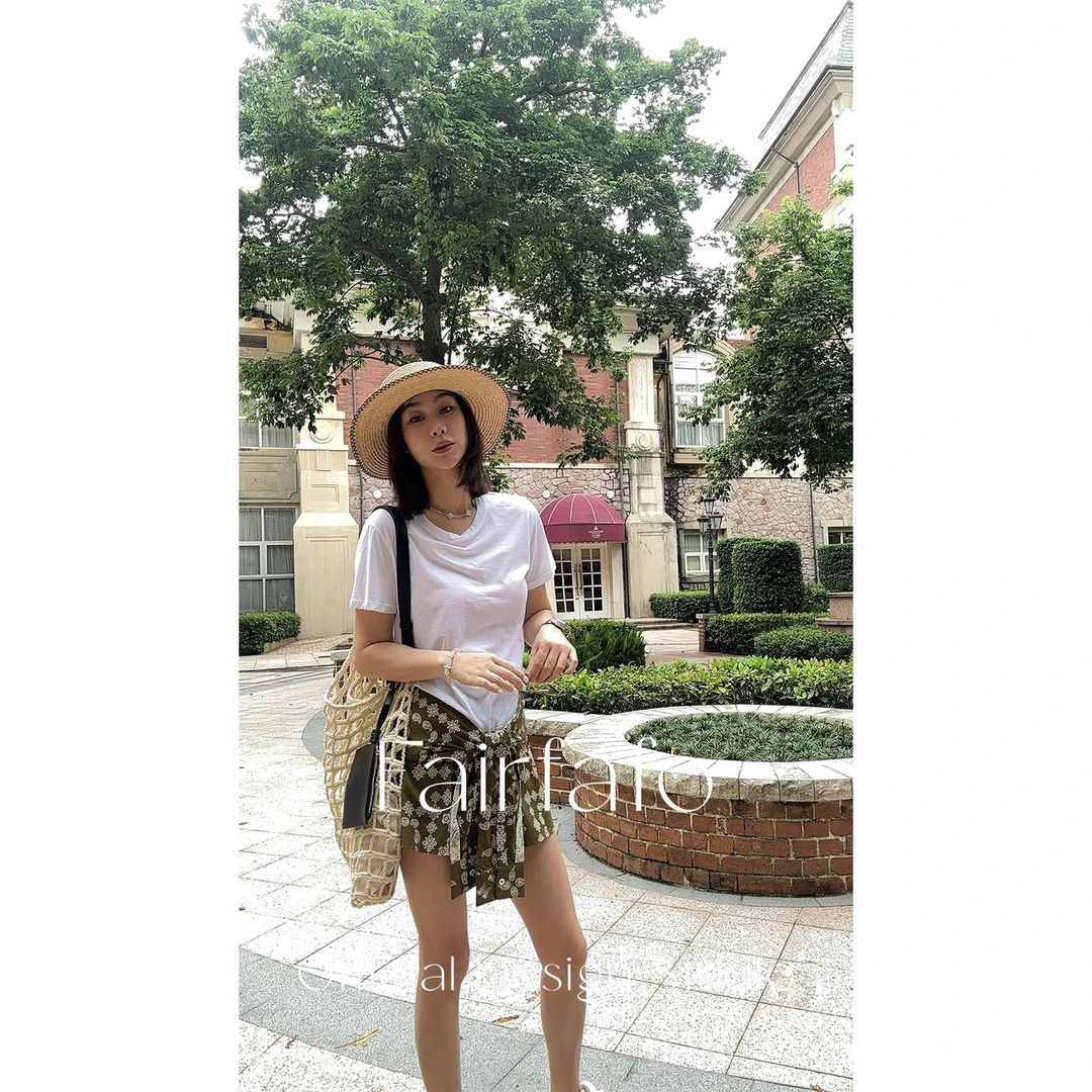 【简约纯色短袖】YS5ZB0566夏季百搭新款舒适百搭纯色短袖T恤