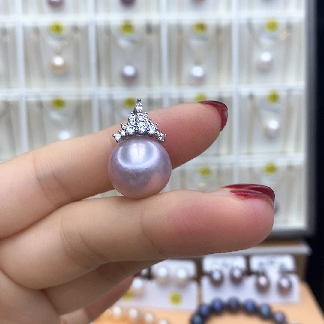 合金项链淡水珍珠
