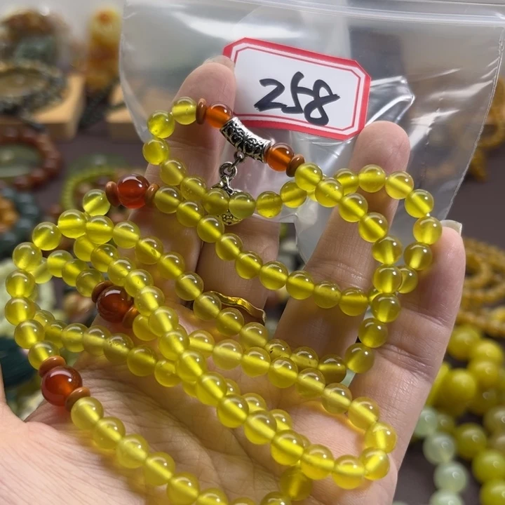 未镶嵌蛇纹石玉手链
