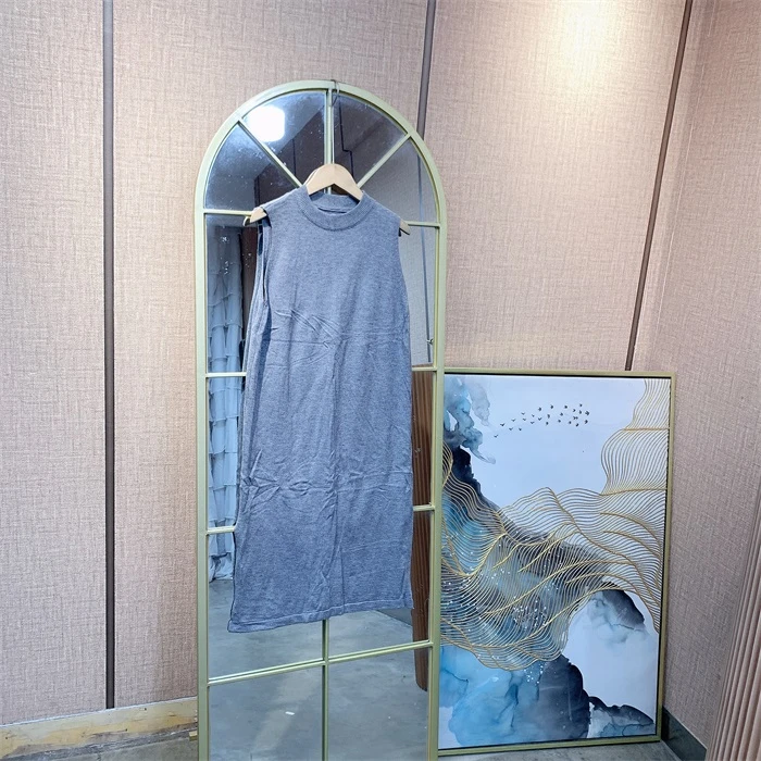 YY258灰色孕妇针织背心裙90-120