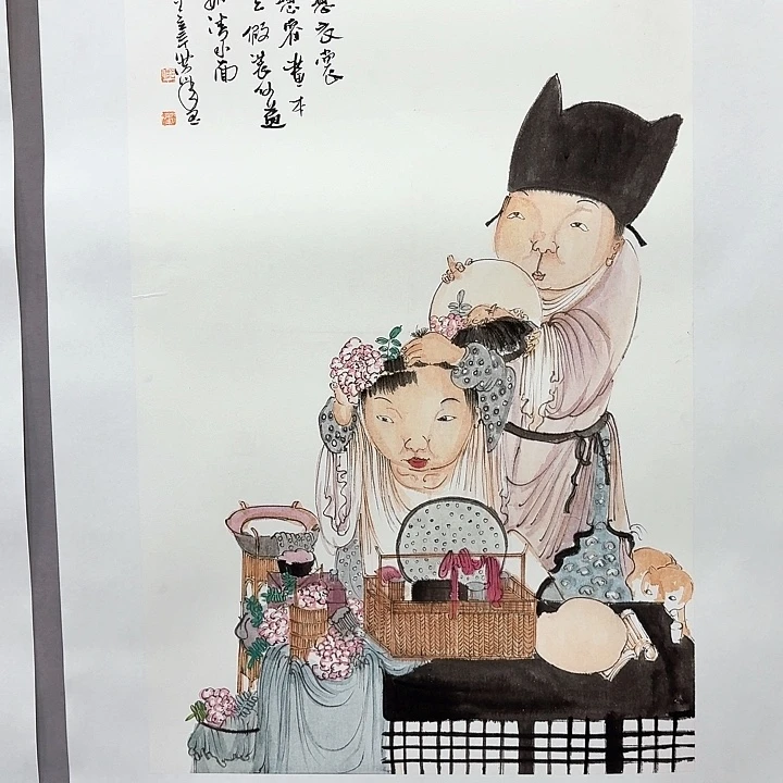 国画亲笔手绘放心去藏