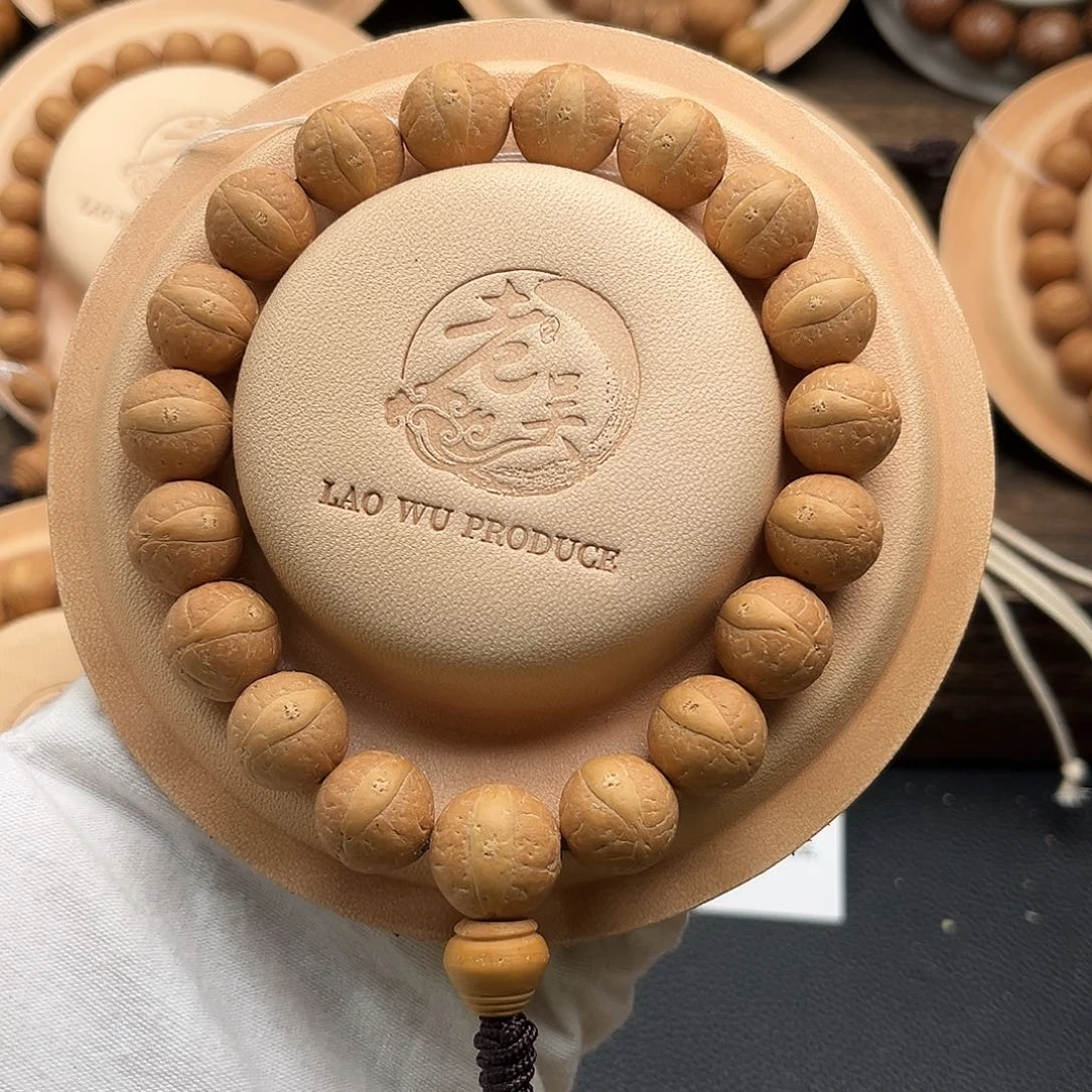 凤眼菩提手串精品13.5mm正圆厚皮壳高密度