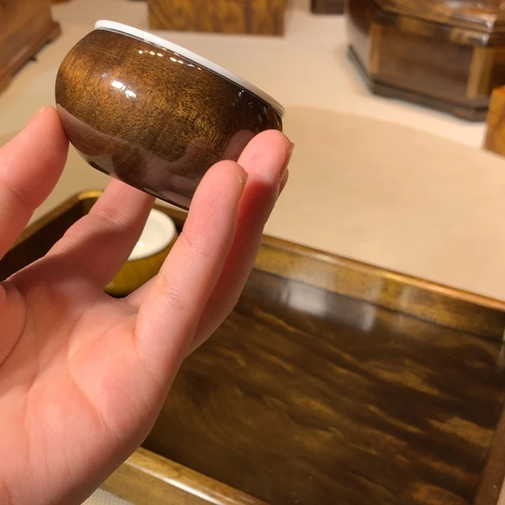 金丝楠阴沉木茶杯