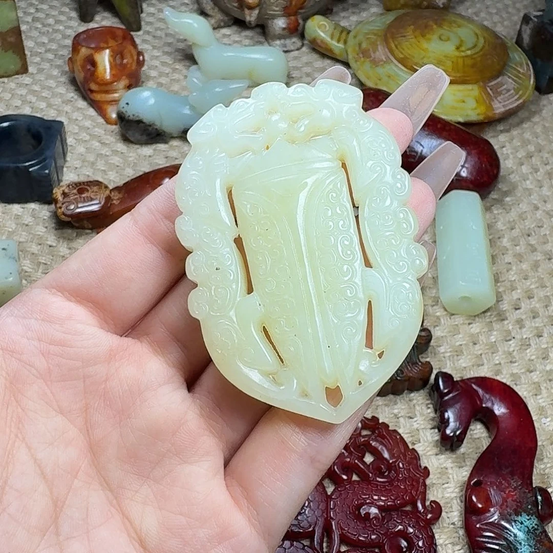 白玉菩提吊坠挂件