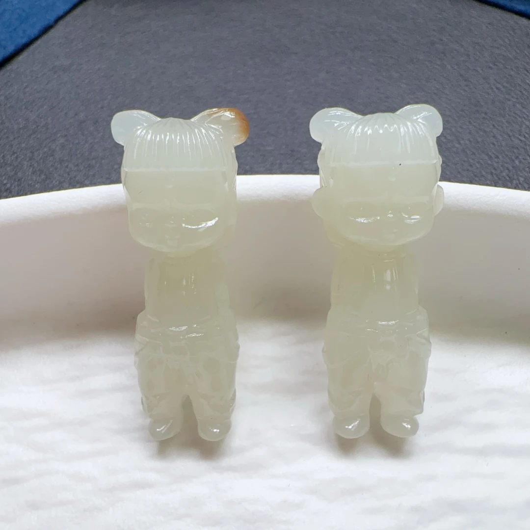 【伟伟鉴定】和田玉 哪吒吊坠约31/12/12（009）多样性发货发一件