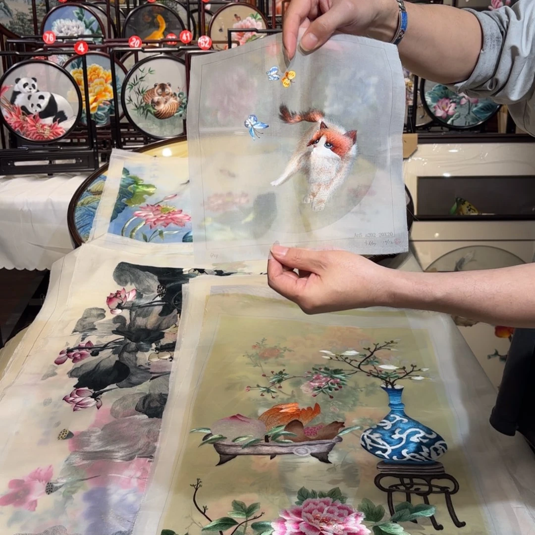 织绣纯手工制作工艺的