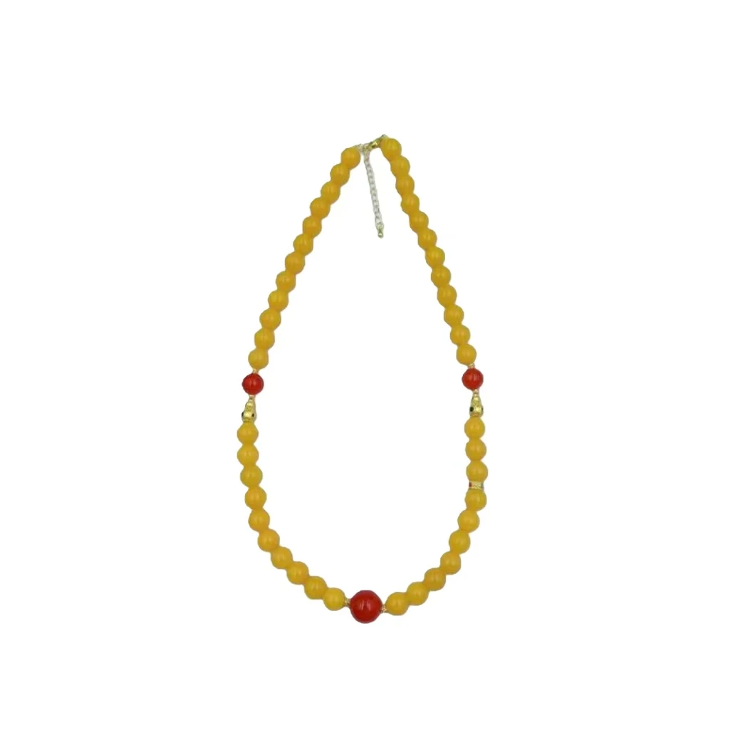 一线天黄红景天玛瑙项链C01-420赠礼盒(多样性发其一)